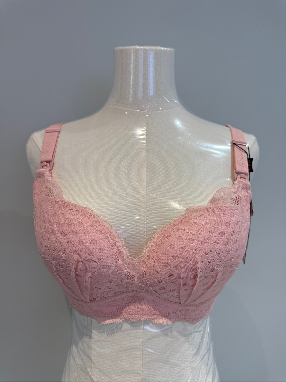 Lace Push-Up Bra - Pink